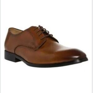 Steve Madden Parsens Tan Leather Men’s Oxford Dress Shoes